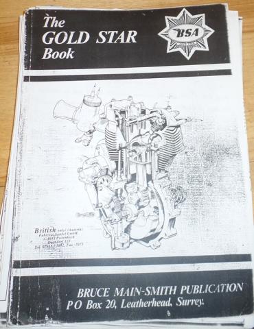 The Gold Star Book BSA  Bruce Mainshmith Copy
