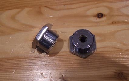 AJS/Matchless Fork Top Nuts/Pair. 1964-67 