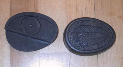 Sunbeam Kneegrip rubbers oval with cut out /Pair 