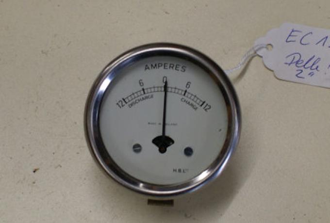 Amperemeter mit Delle HBL 12V 2". Replacement for Lucas