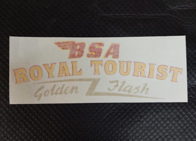 BSA Royal Tourist Tank Top Vinyl Transfer / Sticker early 1950s