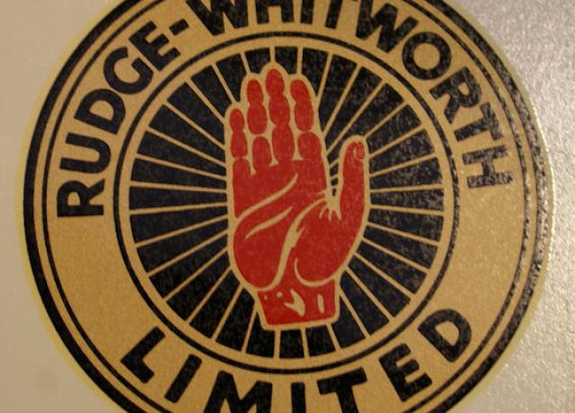 Rudge-Whitworth hinterer Kotflügel Abziehbild 1938-40 