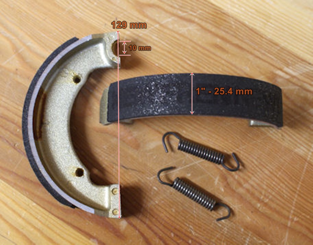 BSA/Triumph/Bantam T20/D7/D14/B175 Bremsschuhe /Paar