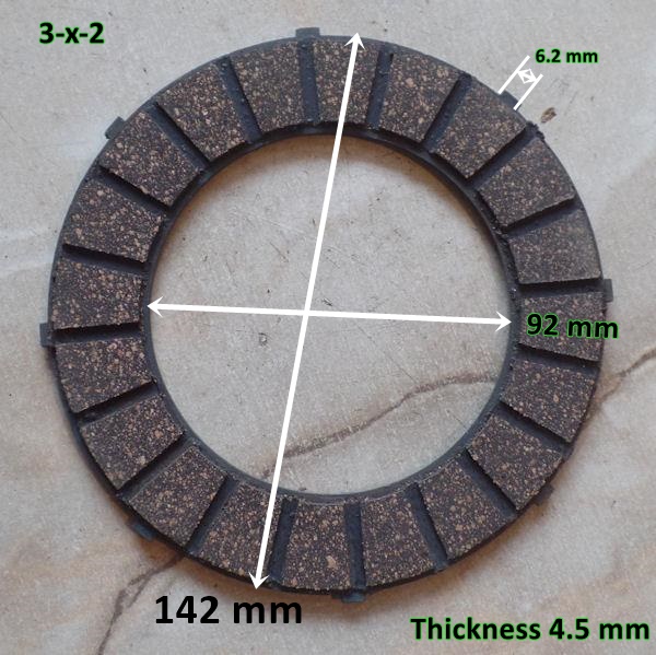 clutch plate - measurements