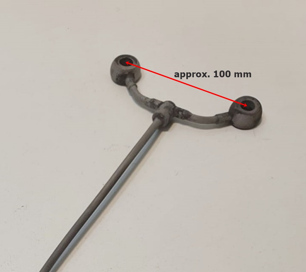 BSA Rocker Feed Pipe, A7 A10 unpolished