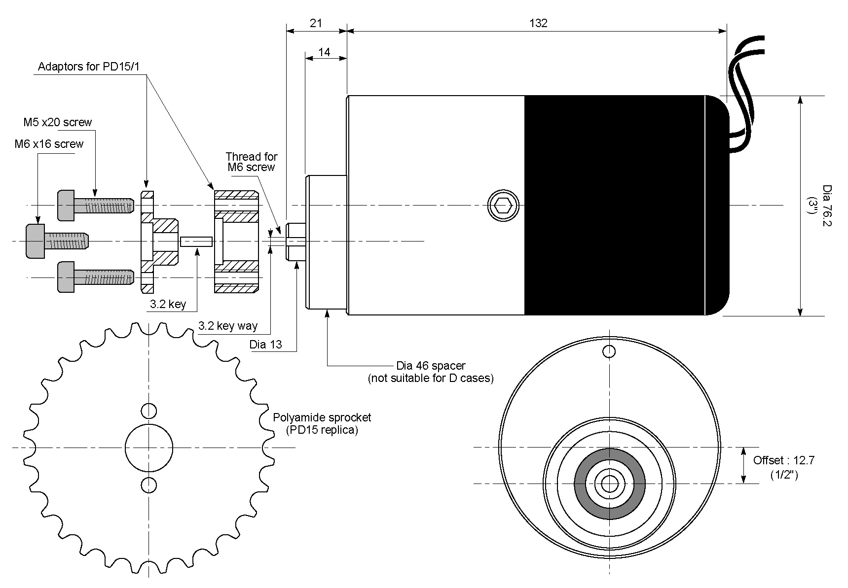 Alton Magdyno Generator Set for Vincent Twin