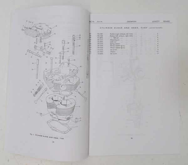 Triumph T140 1974 Models Replacement Parts Catalogue BRITISH Only
