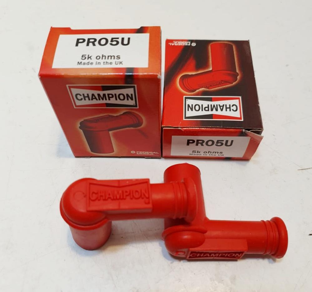 Champion. Spark Plug Cap red. PR05U. / Pair BRITISH Only Austria