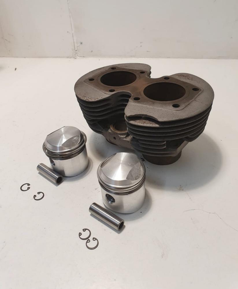 Triumph 3TA T21 T90 Cylinder 350 cc +40 used with new Pistons +60