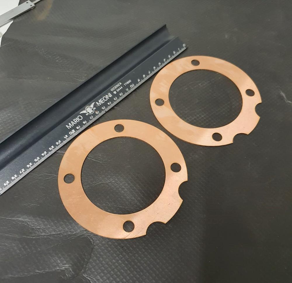 JAP 500cc, 1000cc / Brough Superior SS100 Head Gasket Copper / Pair. J