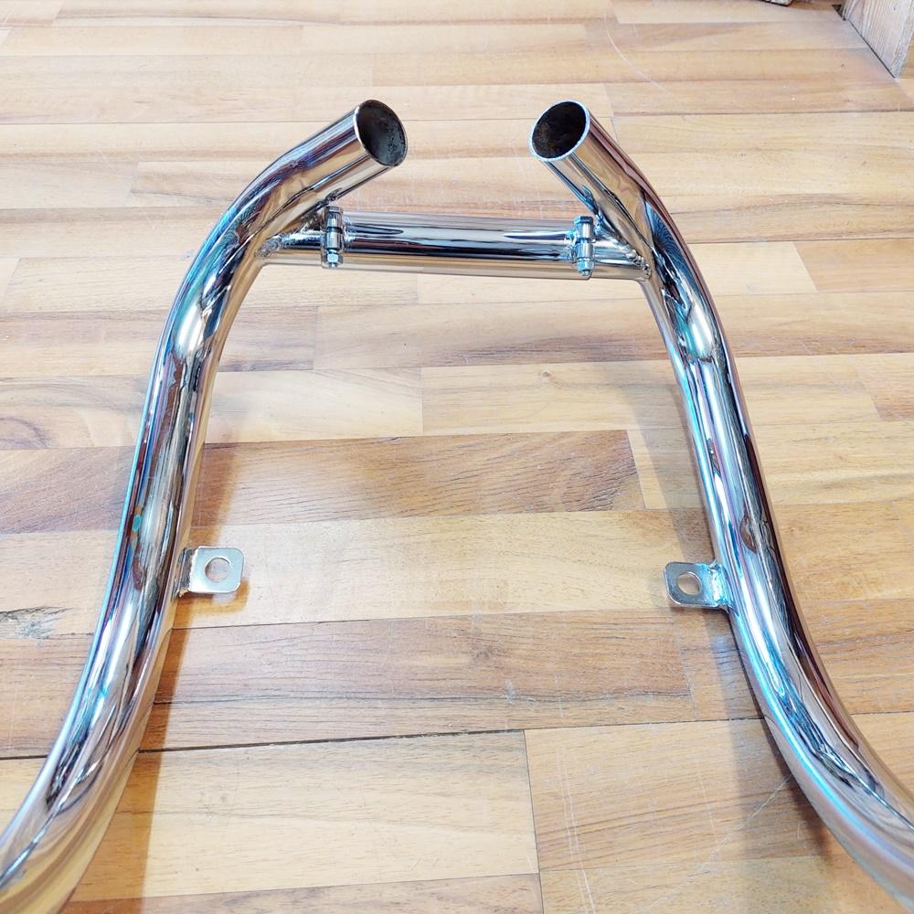 Triumph T140 Exhaust Pipes Pair with Balance Pipe BRITISH Only