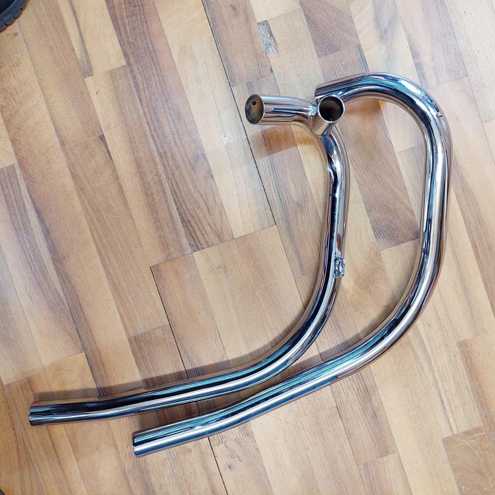 Triumph T140 Exhaust Pipes Pair 1 3/8" BRITISH Only Austria