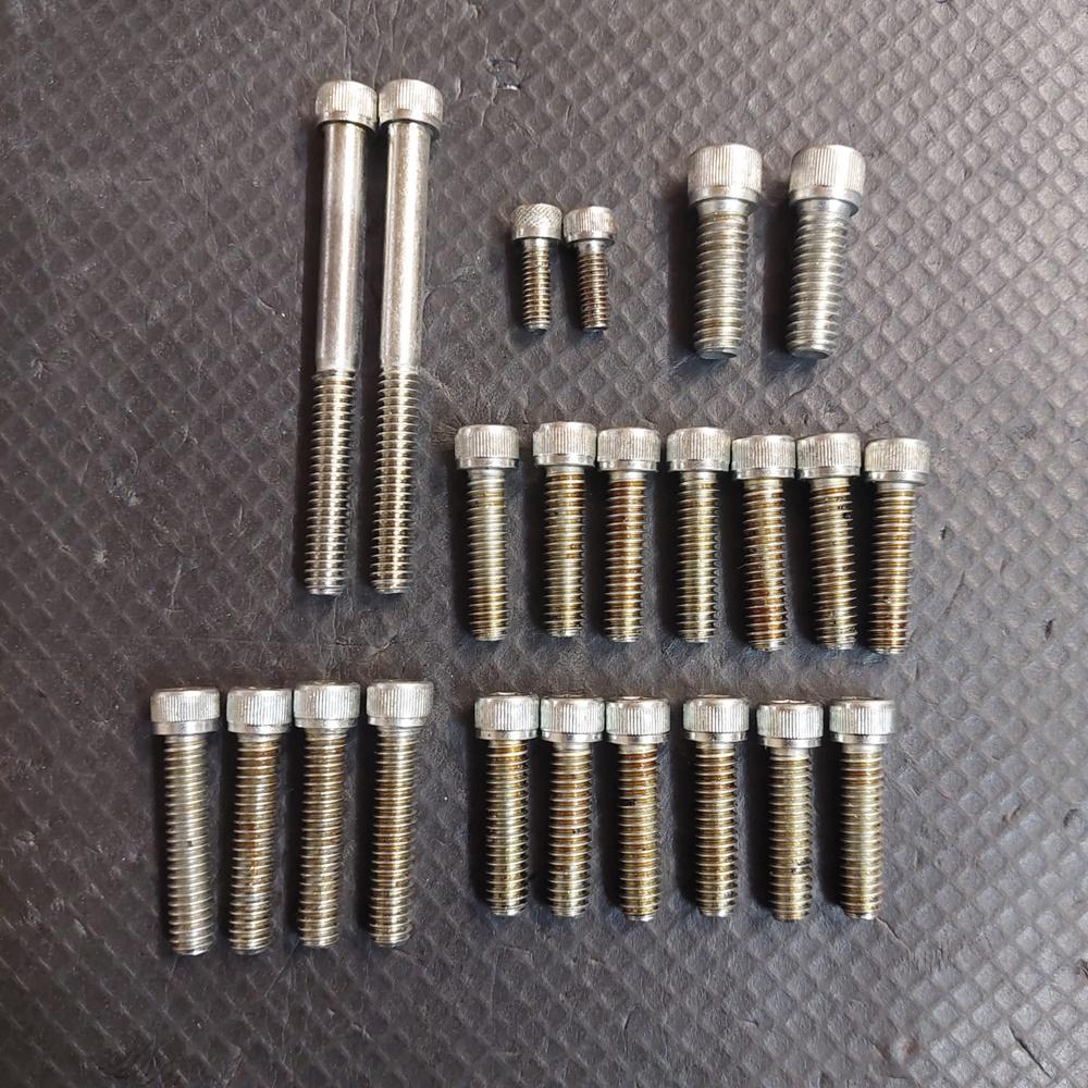 Triumph T90 T100 Engine Transmission Allen Screw Bolt SS Set 1961-67 – SM89224