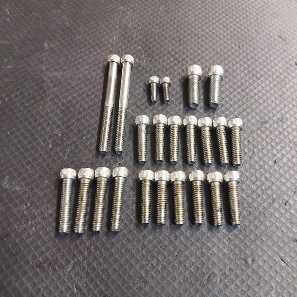 Juego De Pernos De Motor De Acero Inoxidable Pulido Para Triumph TR6 T120 TR7 T140 (1968-1983)