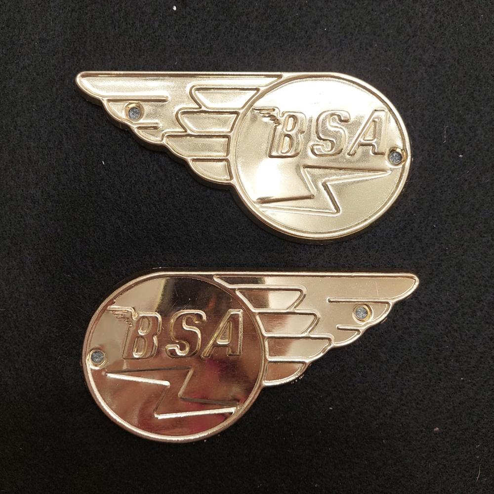 BSA A65 A70 タンクバッジ オイルイン　ビンテージ　英車 BSA Tank ビンテージ BADGES CHROME 1971-72