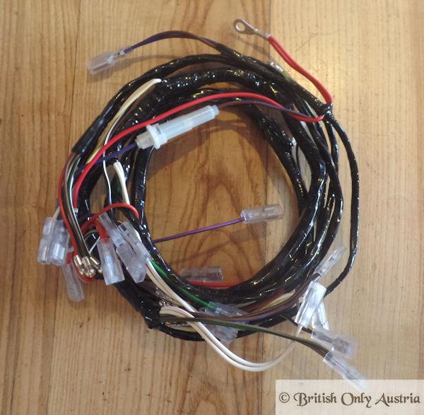 BSA A65/Triumph T120/TR6 Wiring Harness/Loom 1971-73 | BRITISH Only