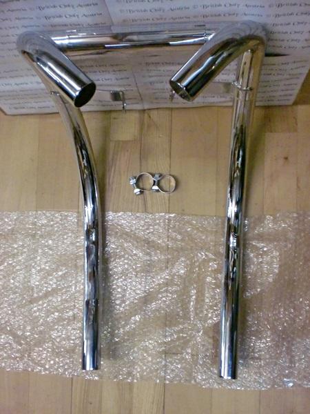Classic Bike Shop Exhaust Pipes For BSA A65 Firebird – 1971 On, UK Made