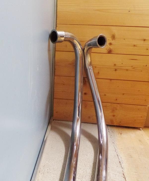Norton Commando 750cc 1 3/8" Exhaust Pipe Pair NOS. Fast back