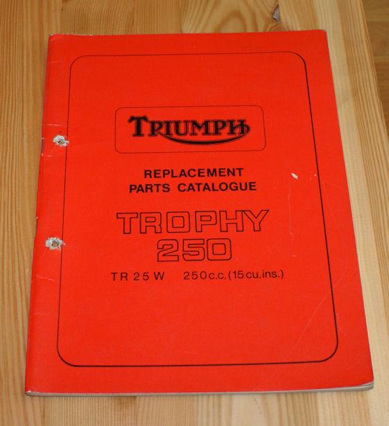 Triumph Replacement parts Catalogue BRITISH Only Austria