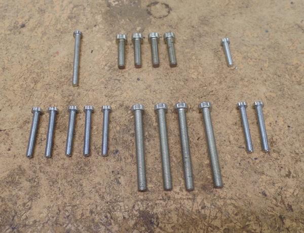 Triumph Tiger Cub T20 Screw Set Clutch Cover/Outer Timing Cover