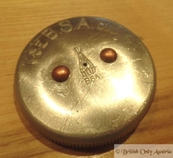 BSA Petrol Tank/oil Cap 20's 2" 50mm alloy BRITISH Only Austria