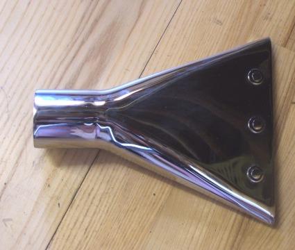 Fishtail 1 3/4" - 45 mm Chrome.