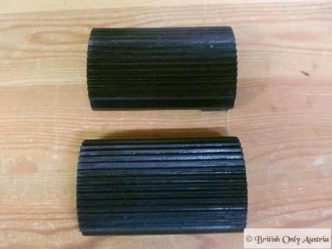 Footrest Pedal Rubbers Ribbed Type /Pair