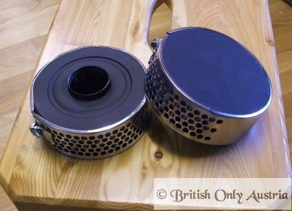 Pancake Air Filter 600/376 Center Screw On /Pair