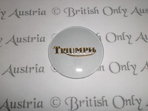 Triumph Petrol Tank Grommet Badge Silver / gold