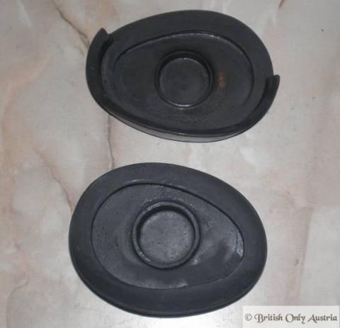 Panther Kneegrip Rubbers oval, with Cut Out /Pair
