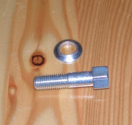 Triumph Bolt and Washer f. finned Exhaust Pipe Clip 1 3/4"