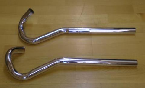 Rudge High Level Auspuffrohre/Auspuffkrümmer /Paar 1 3/4"
