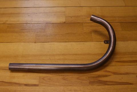 BSA M20 500cc Exhaust Pipe 1 3/4" unplated
