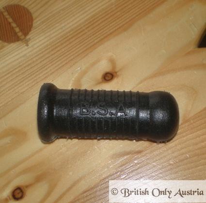 BSA Kickstart Rubber with Logo, closed end