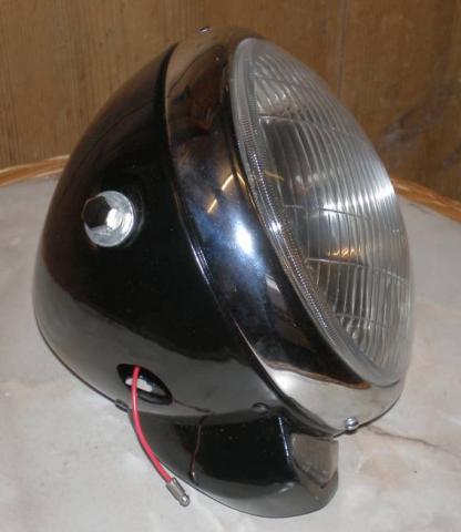 Headlight 7" Underslung Sidelight, without switch and Amperemeter