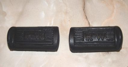 Rudge-Whitworth Footrest Rubbers /Pair 