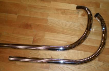 Ariel Mod. F Exhaust Pipes 1 7/8" chrome /Pair 