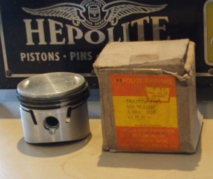 Triumph Kolben 250 cc, OHV, Hepolite