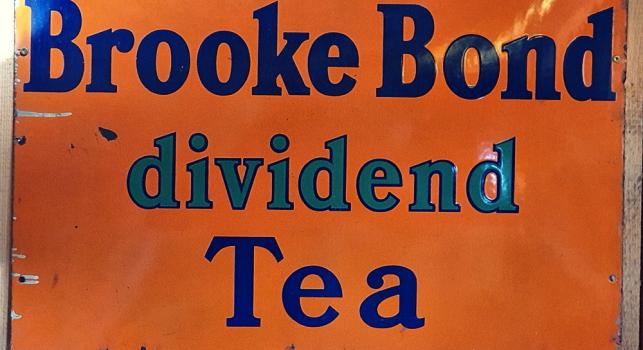 Brooke Bond dividend Tea Sign