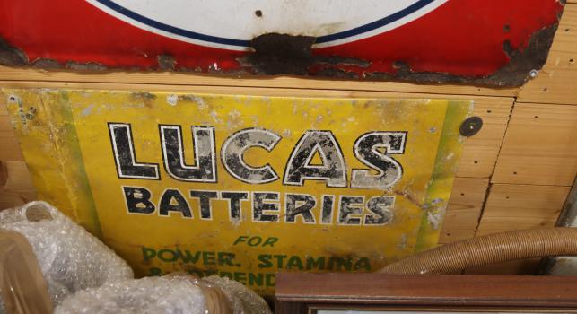Lucas Batteries Sign