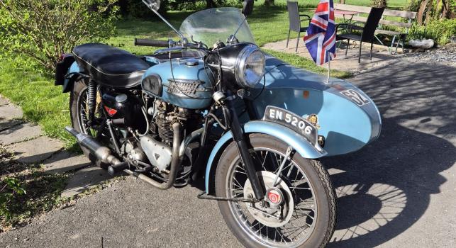 Triumph 650cc. 