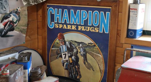 Champion Spark Plugs framed picture
