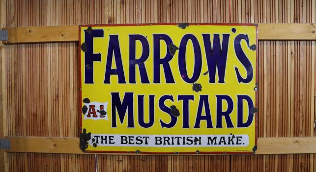 Farrows Mustard Sign
