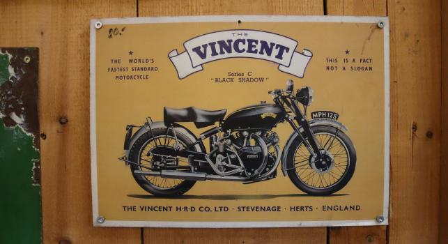 The Vincent Black Shadow Poster