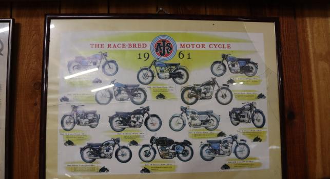 AJS 1961 framed picture