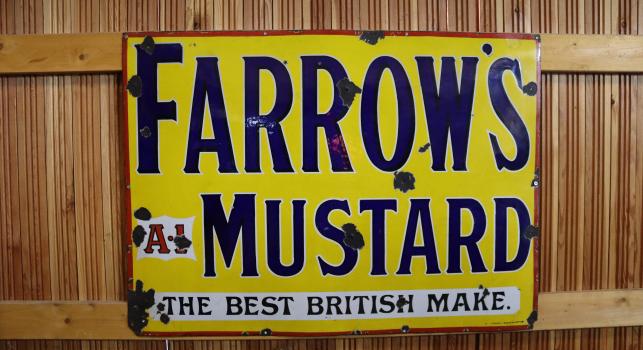 Farrows Mustard Sign