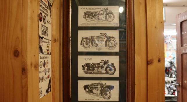 Brough Superior SS80 framed picture