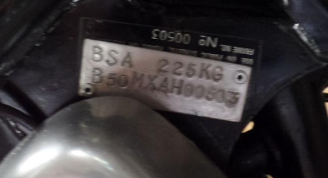 BSA B50 500cc  1973