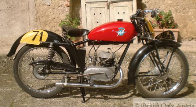 MV Agusta Racer. 125cc  1949