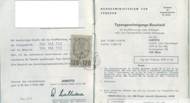 Yamaha XT 500cc 1985